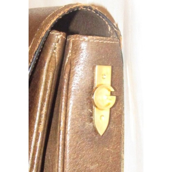 Gucci Vintage Brown GG Supreme Envelope Clutch - Picture 8 of 10